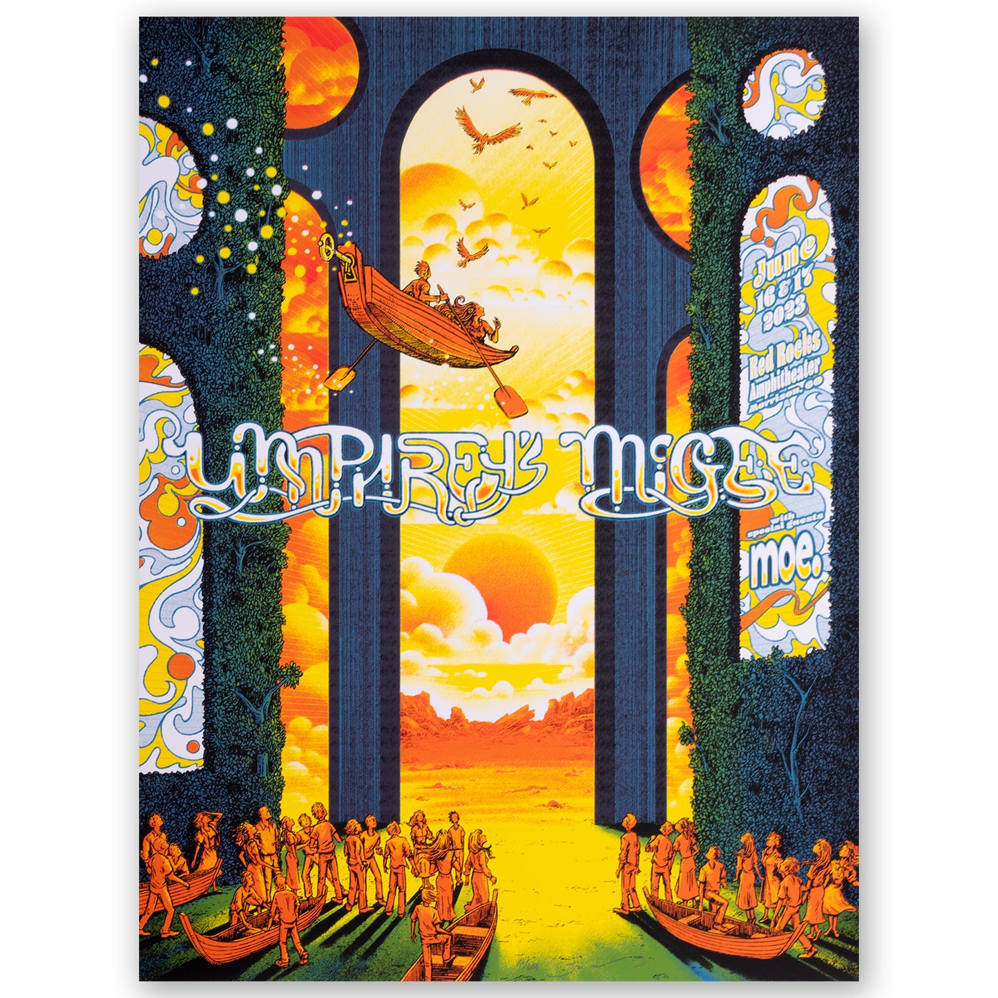 James Flames Red Rocks 2023 Poster