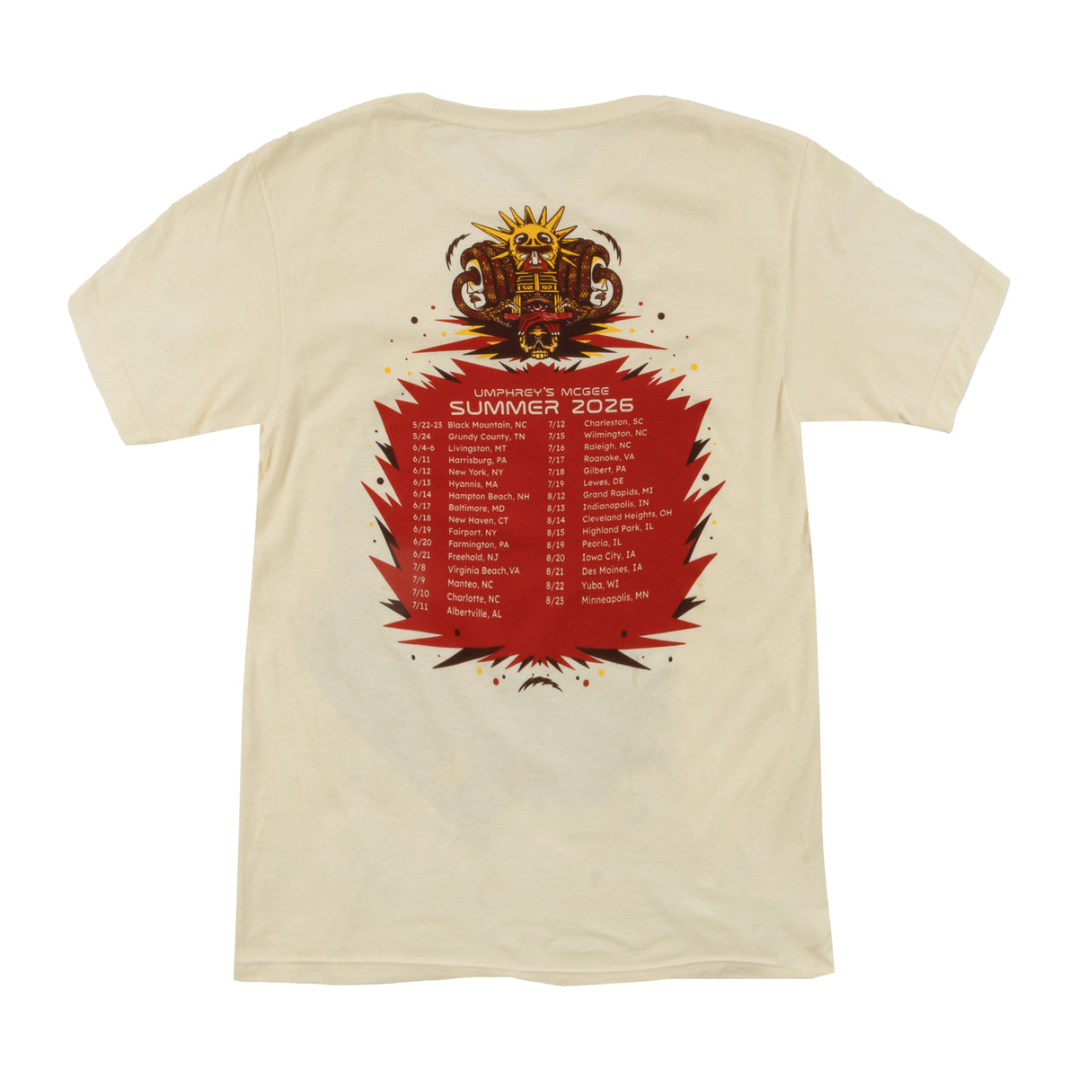 Sun Snake 2026 Summer Tour Tee