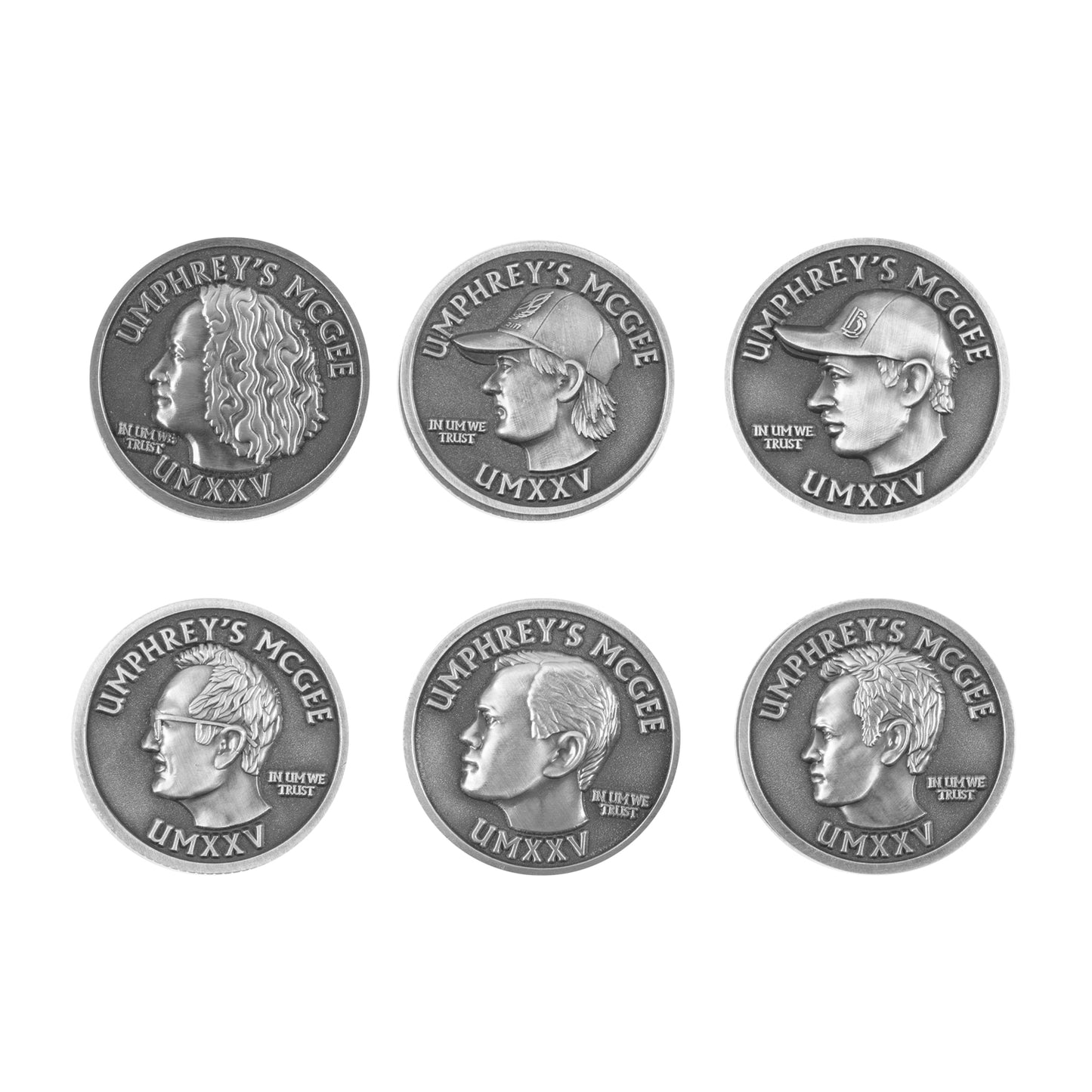 Set of 6 umXXV Coins