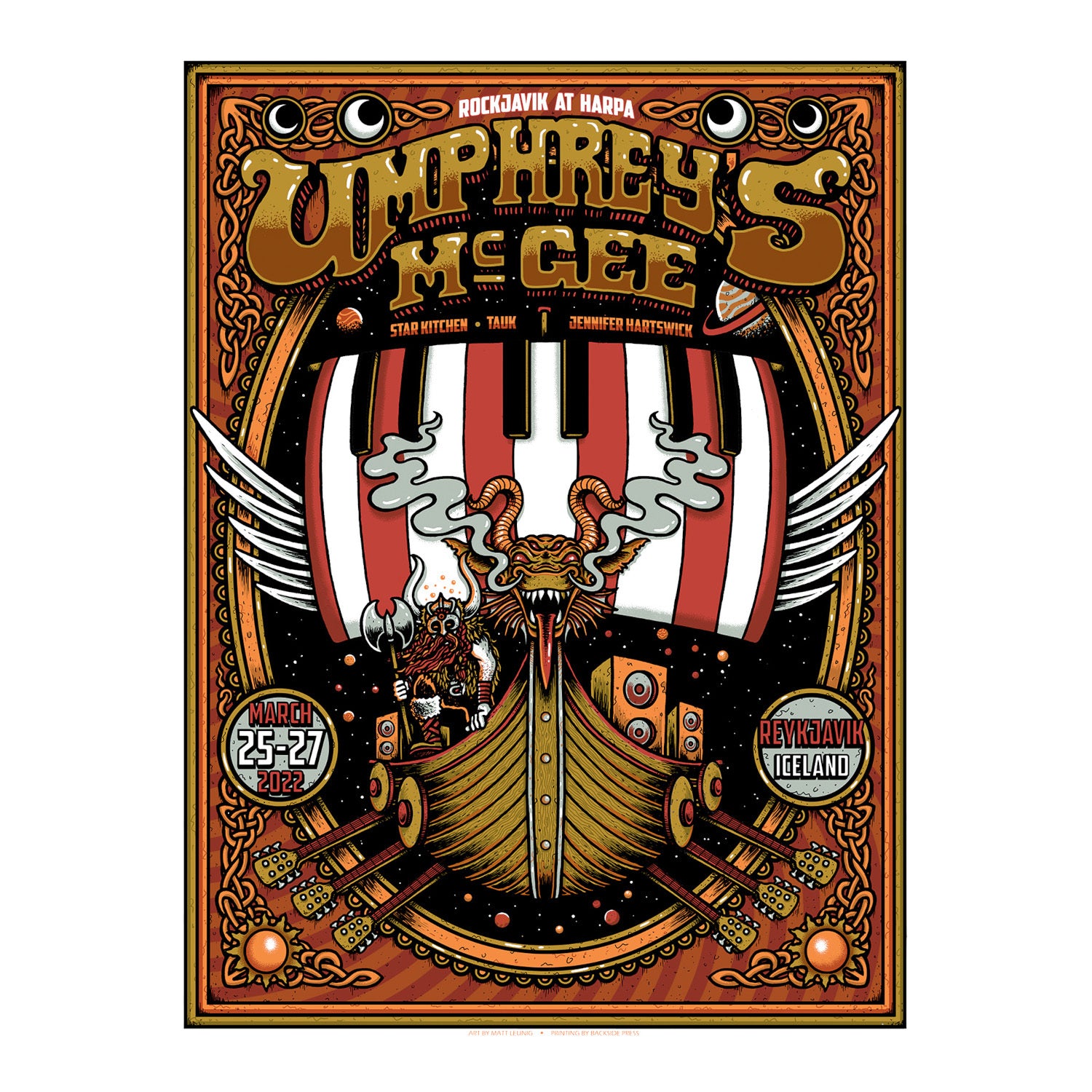 Rockjavik 2022 Official Event Poster – Umphrey's McGee