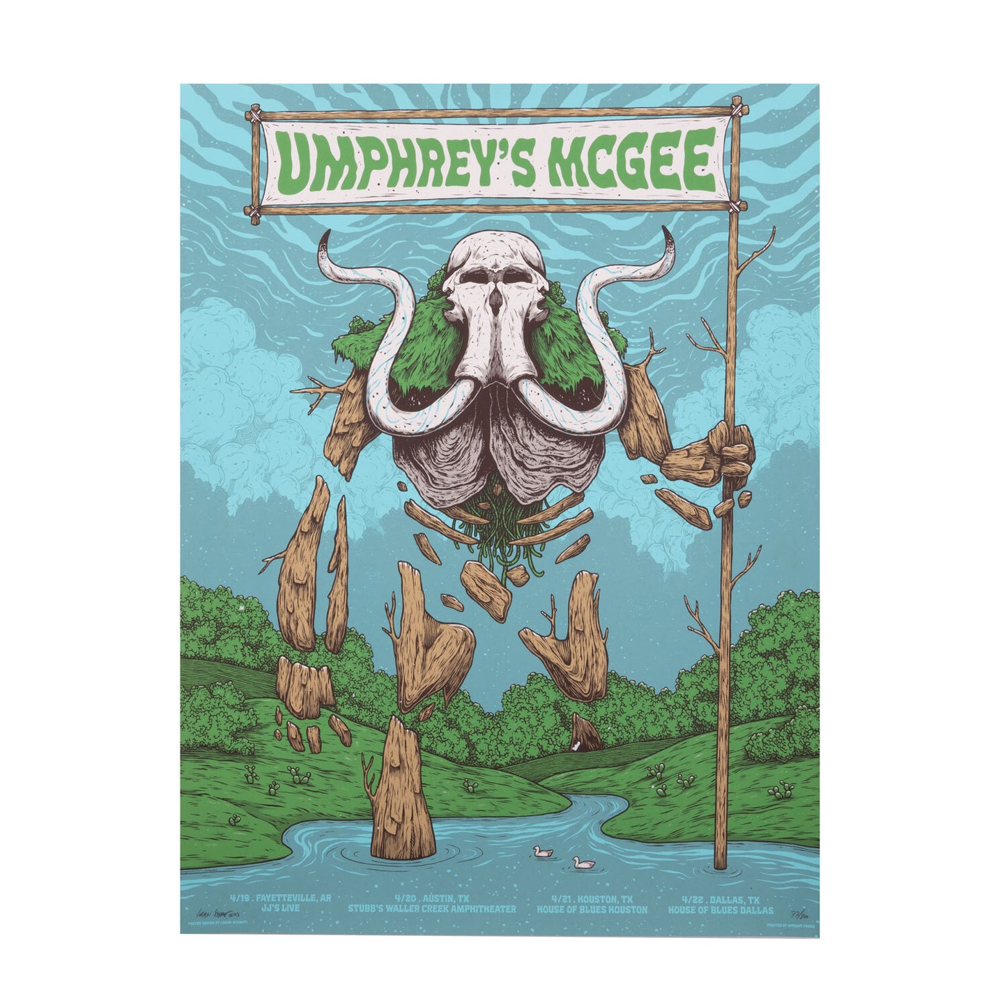 Arizona/Texas Run 2023 Poster by Logan Schmitt