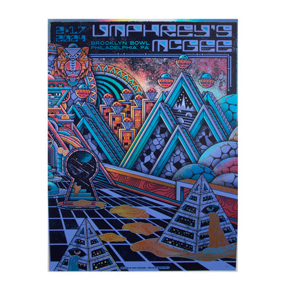 Philadelphia, PA Brooklyn Bowl Night 2 2024 Poster by Kory McGeehan