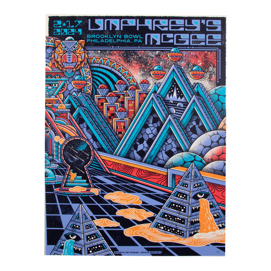 Philadelphia, PA Brooklyn Bowl Night 2 2024 Poster by Kory McGeehan