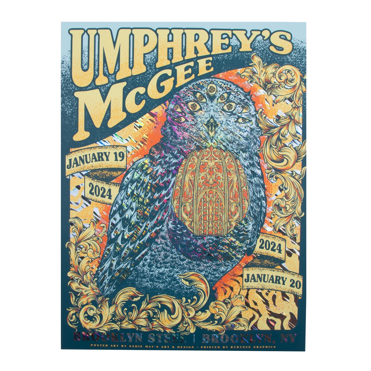 Brooklyn, NY Brooklyn Steel 2024 Poster by Sadie May