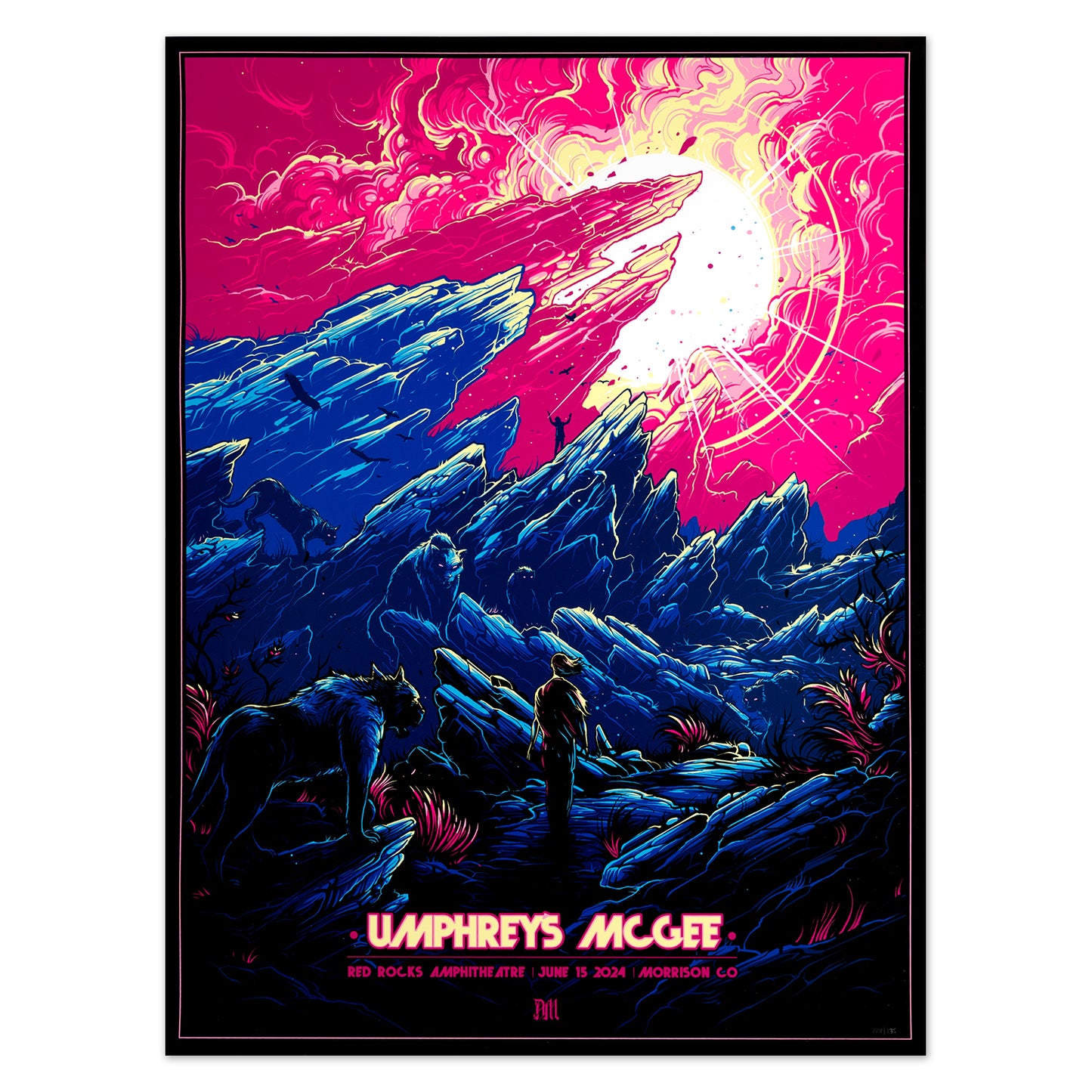 Red Rocks - Morrison, CO 2024 Poster by Dan Mumford