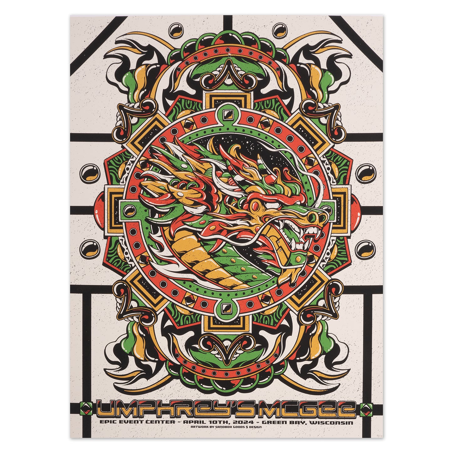 Green Bay, WI 2024 Poster by Sandbox Goods and Design