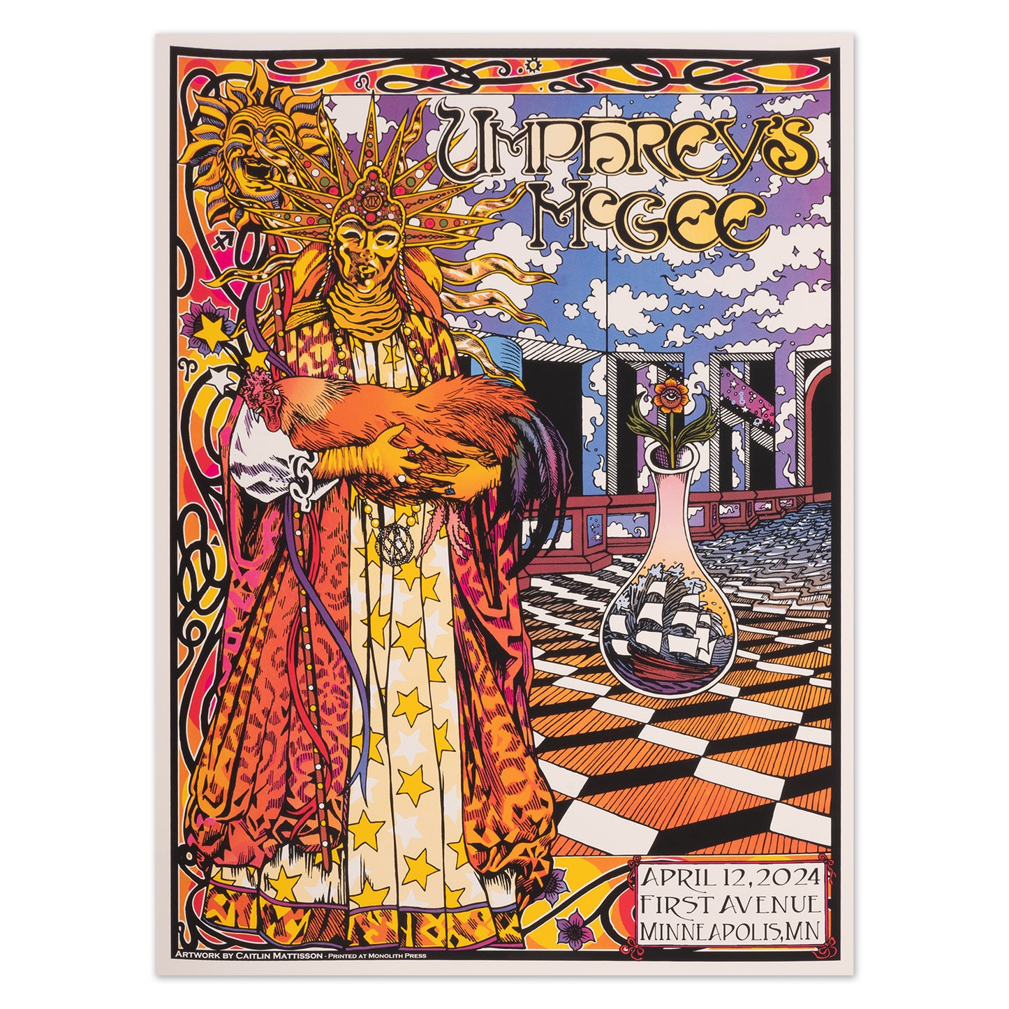 Minneapolis, MN 2024 Night One Poster by Caitlin Mattison