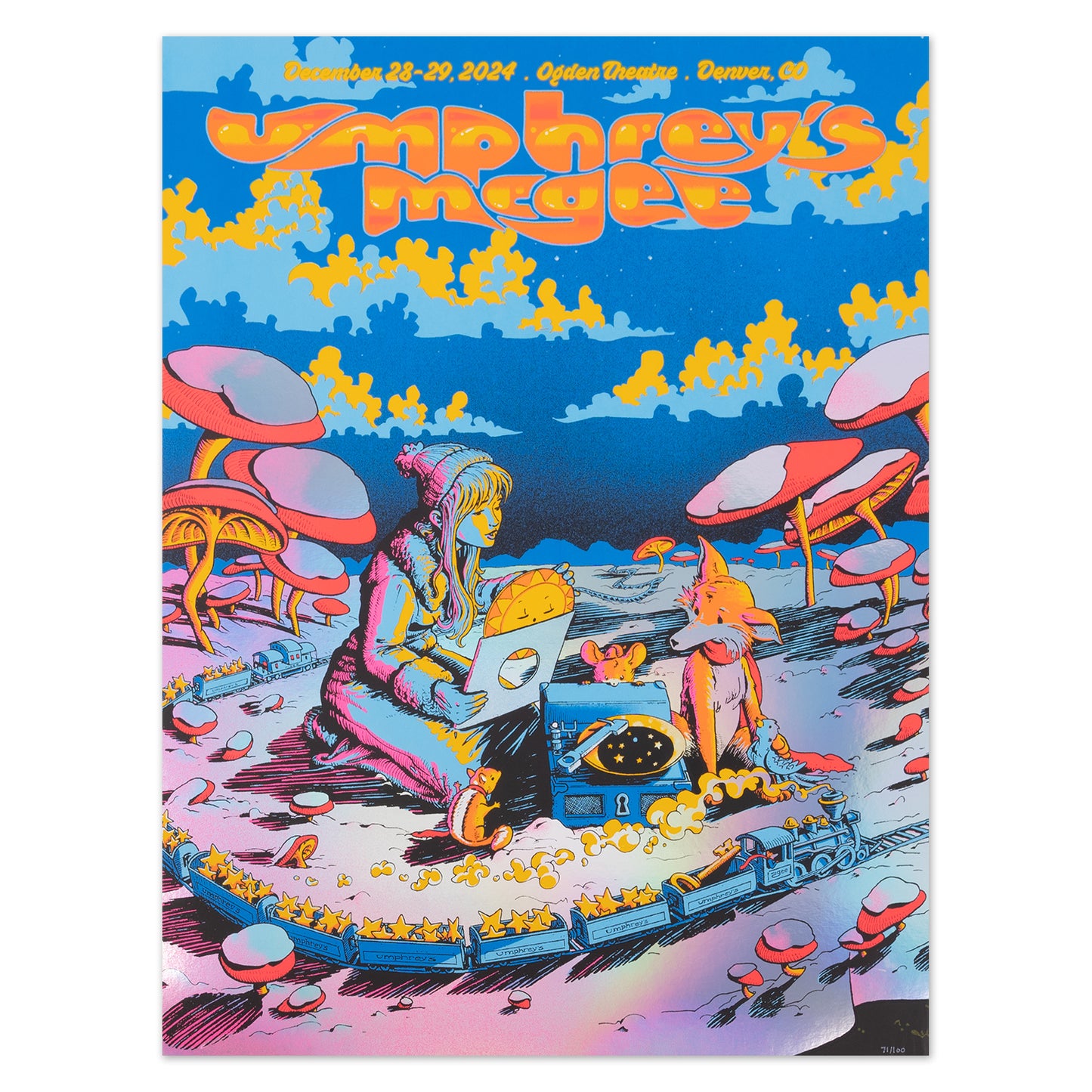 Denver, CO Ogden Theatre 2024 Poster by James Flames