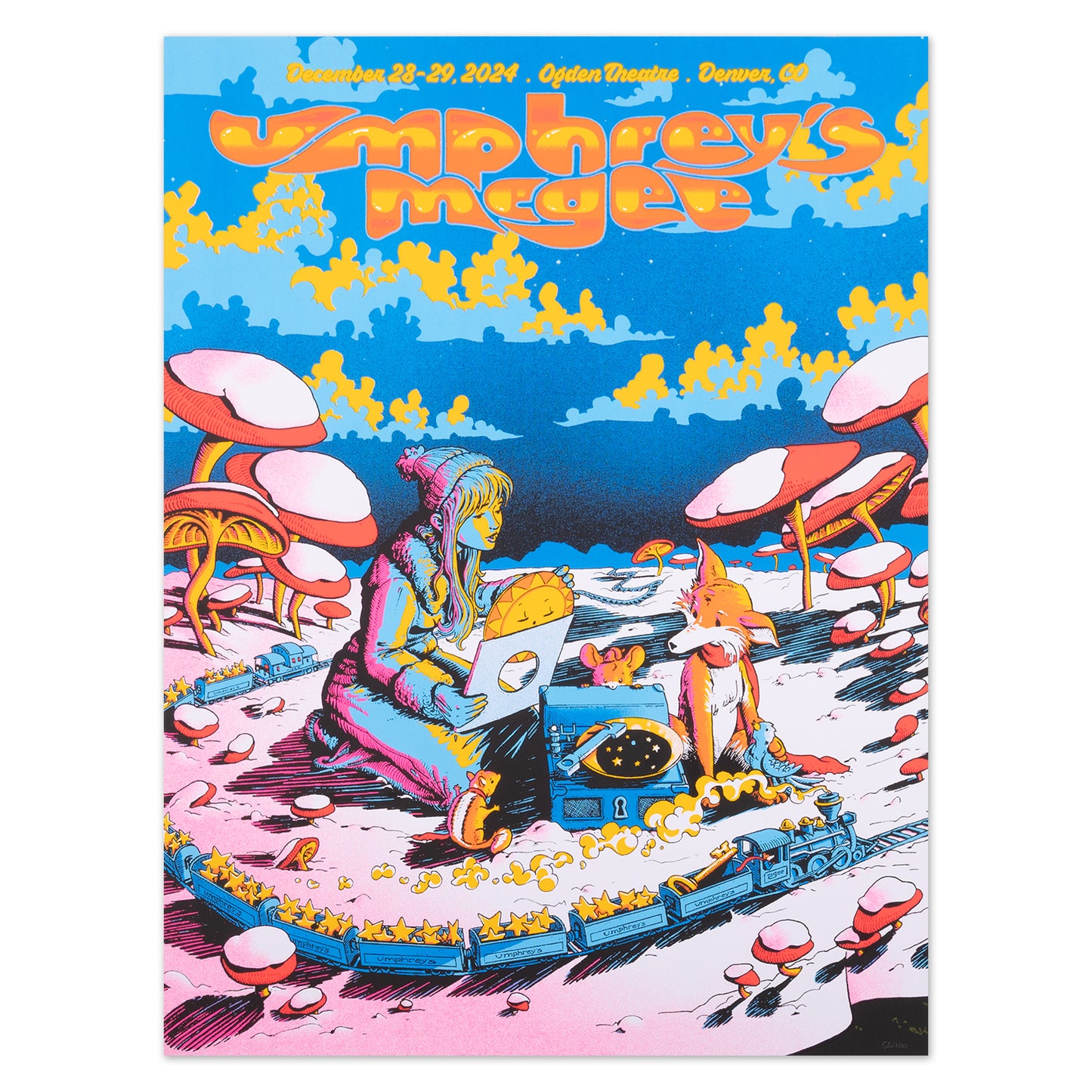 Denver, CO Ogden Theatre 2024 Poster by James Flames