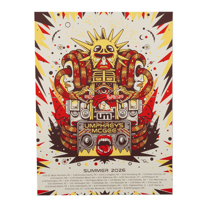 Summer Tour 2026 Poster by Brandon Trammel