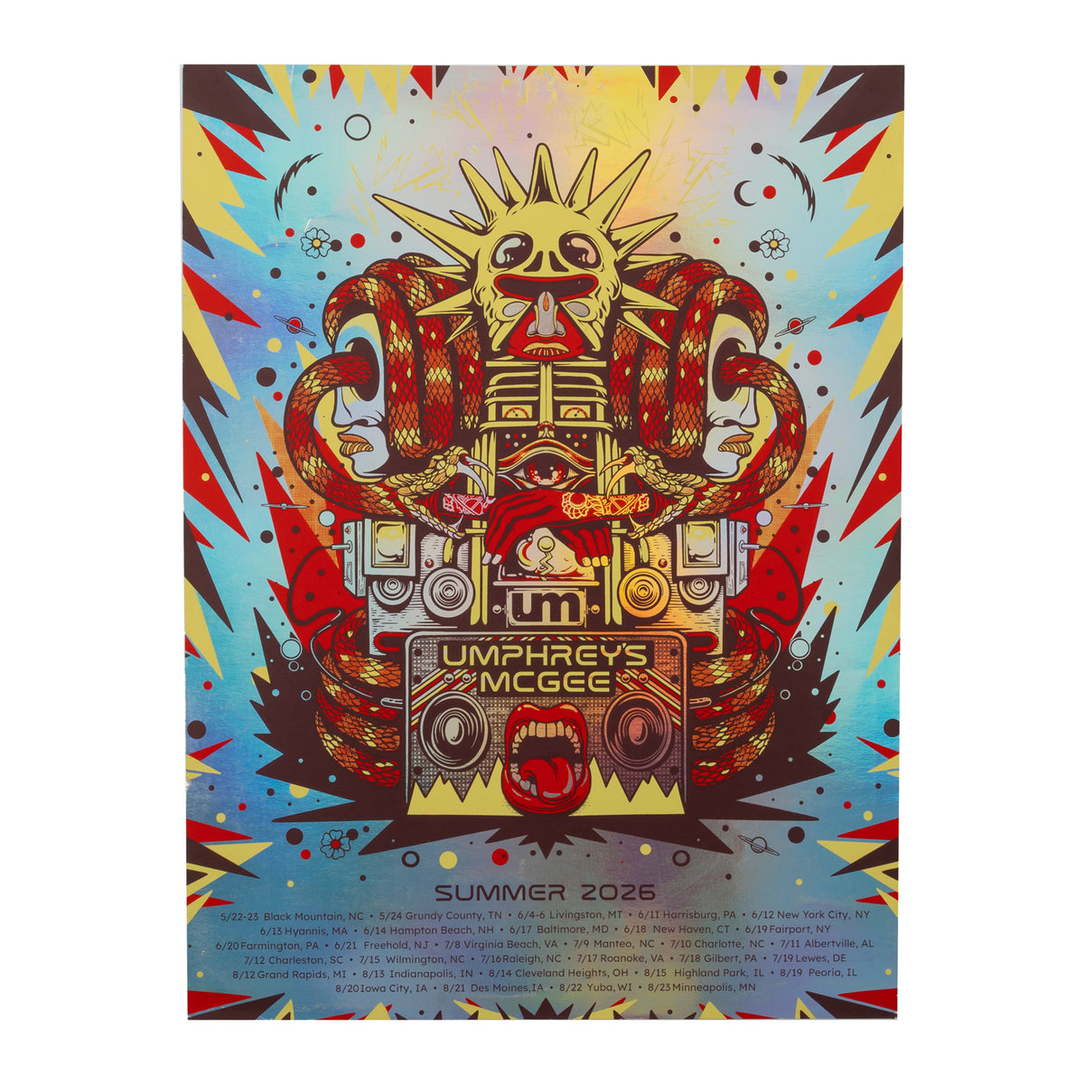Summer Tour 2026 Poster by Brandon Trammel