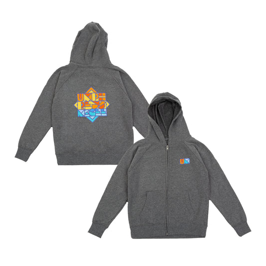 Youth Geoblock Zip Up Hoodie
