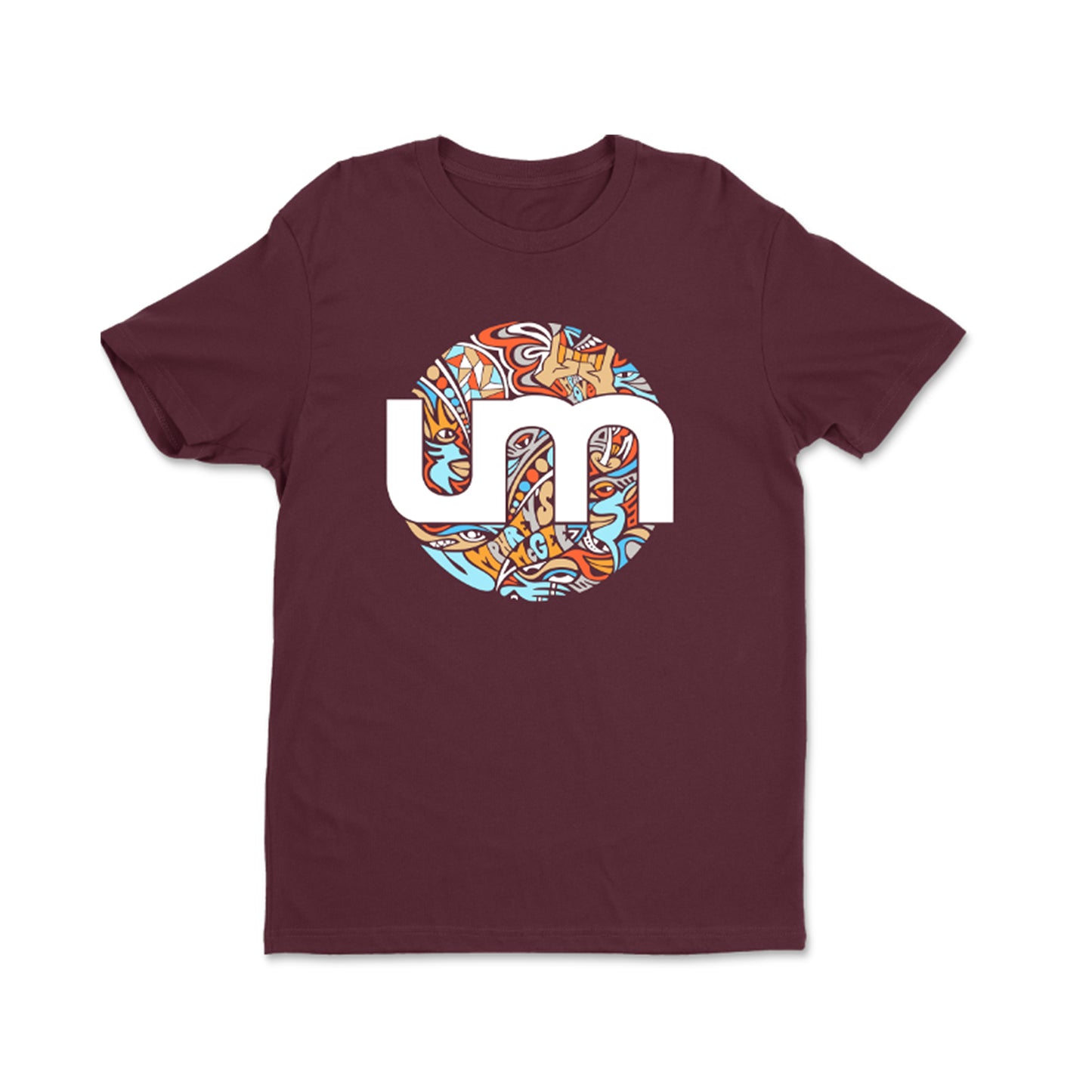 Classic um Circle Maroon Tee