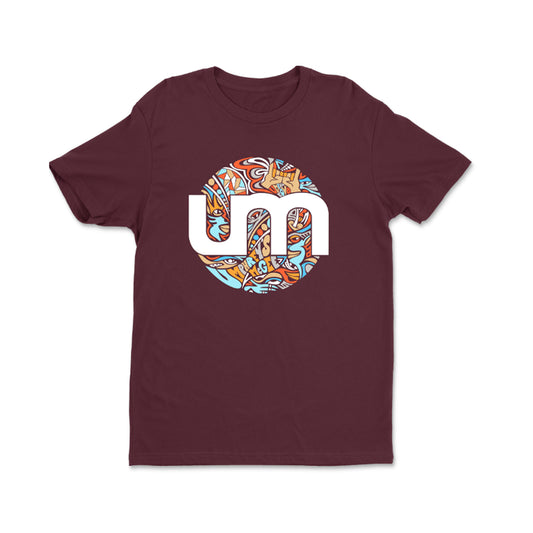 Classic um Circle Maroon Tee