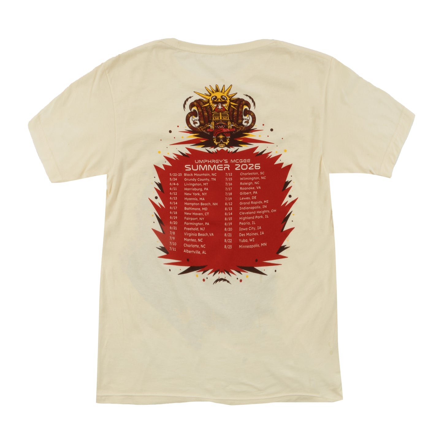 Sun Snake 2026 Summer Tour Tee